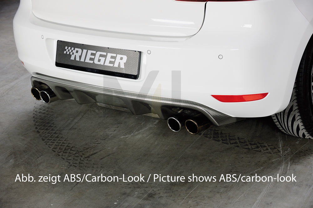 Rieger 00099802 VW Mk6 Golf Rear Diffuser 1 | ML Performance UK Car Parts