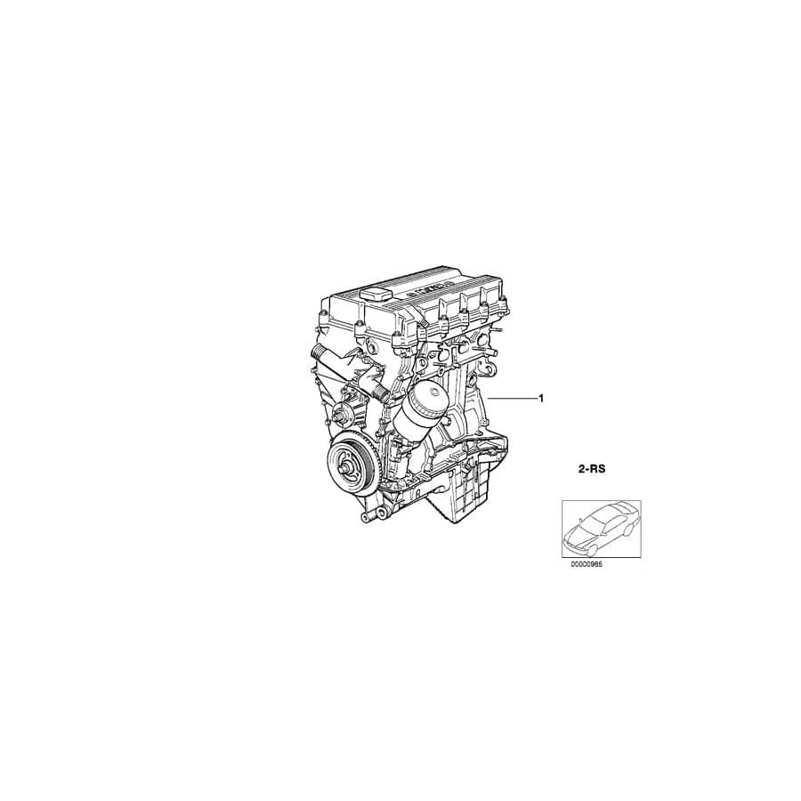 Genuine BMW 11009070614 E36 Set Mounting Parts Short Engine (Inc. 318i, Z3 1.9 & 318ti) | ML Performance UK Car Parts