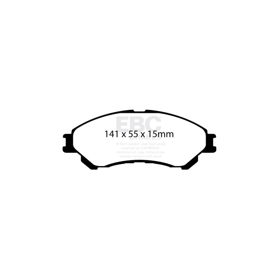 EBC PDKF2352 Suzuki Ultimax Front Brake Pad & Plain Disc Kit (Inc. SX4 S-Cross & Vitara) 2 | ML Performance UK Car Parts