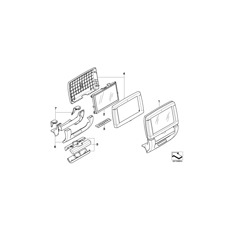 Genuine BMW 65509166783 E70 E72 E71 Rear Compartment Monitor (Inc. X5 3.0sd, X5 50iX & X6 30dX) | ML Performance UK