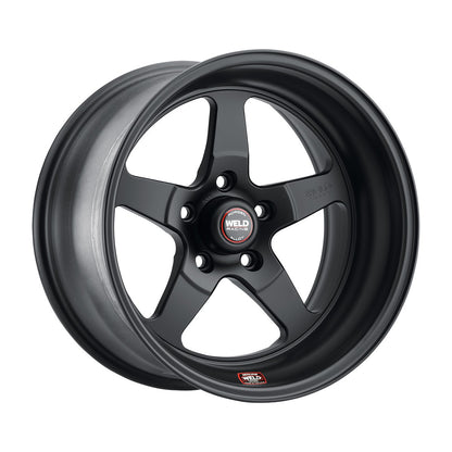 Weld 71LB-508A65A S71 Wheel 15x8 5x4.5 ET51 BS6.5 Black Center - Polished Shell