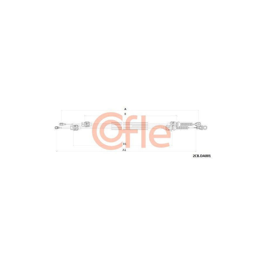 Cofle 92.2Cb.Da001 Cable, Manual Transmission For Dacia Duster Off-Road