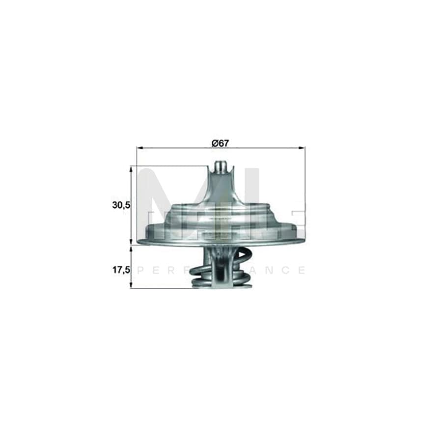 MAHLE ORIGINAL TX 66 91D Engine thermostat Opening Temperature: 91��C, with seal | ML Performance Car Parts