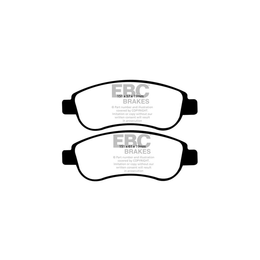 EBC PDKF888 Honda CR-V Ultimax Front Brake Pad & Plain Disc Kit 2 | ML Performance UK Car Parts