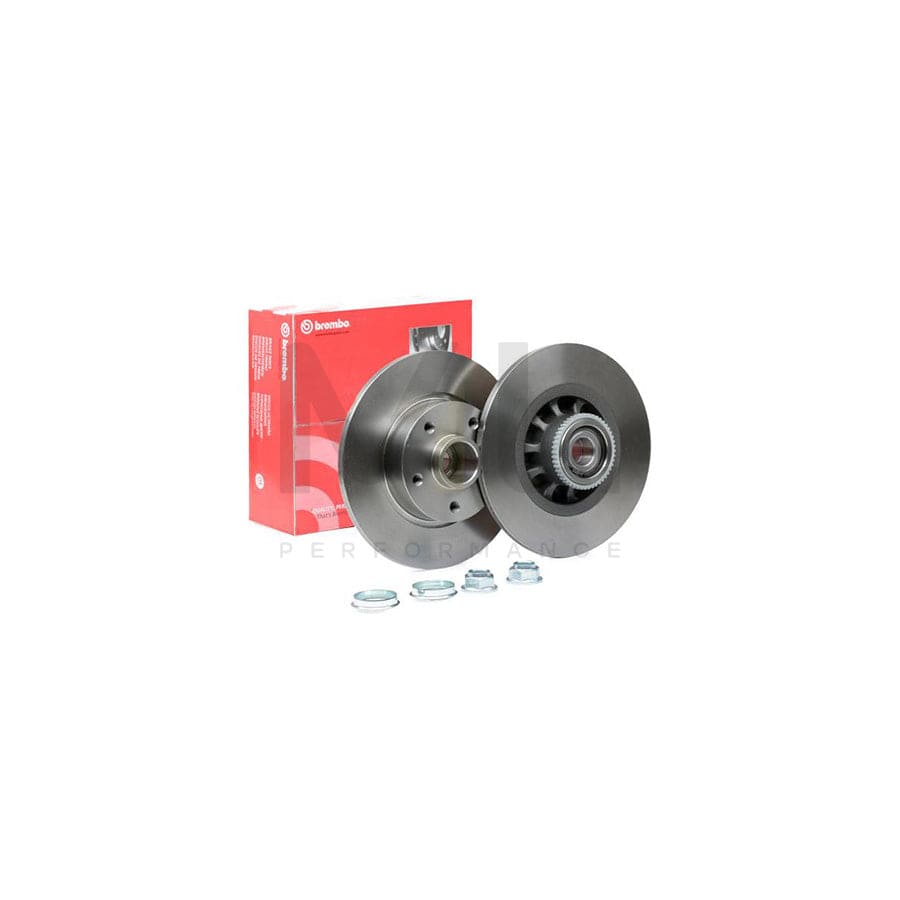 BREMBO 08.C647.17 Brake Disc Solid, with ABS sensor ring, with wheel bearing set | ML Performance Car Parts