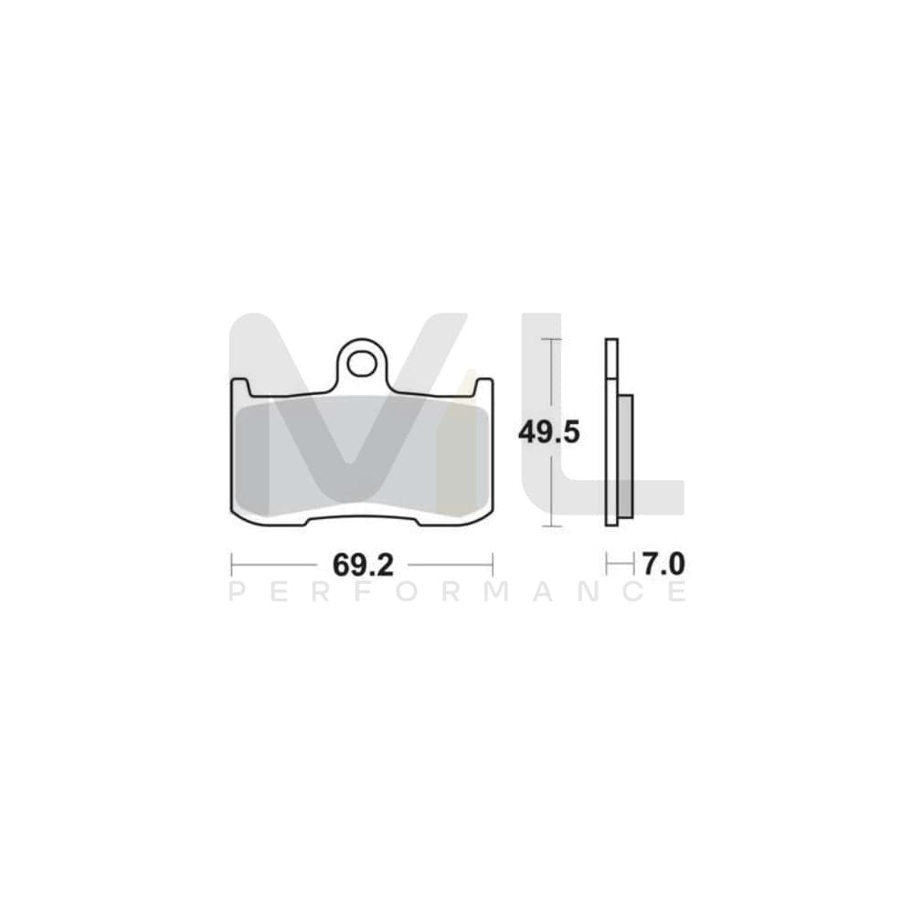 TRW Sinter Street Mcb737Sv Brake Pad Set | ML Performance Car Parts