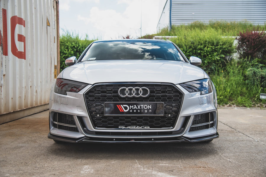 Maxton Design Audi S3 / A3 S-Line 8V FL Sedan Front Splitter V.3