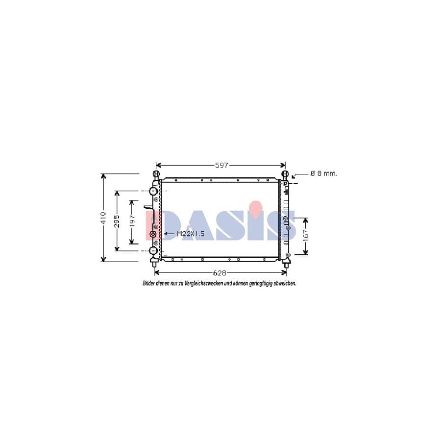 AKS Dasis 080052N Engine Radiator | ML Performance UK