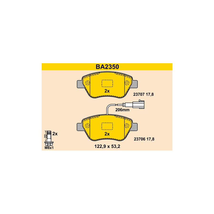 Barum BA2350 Brake Pad Set