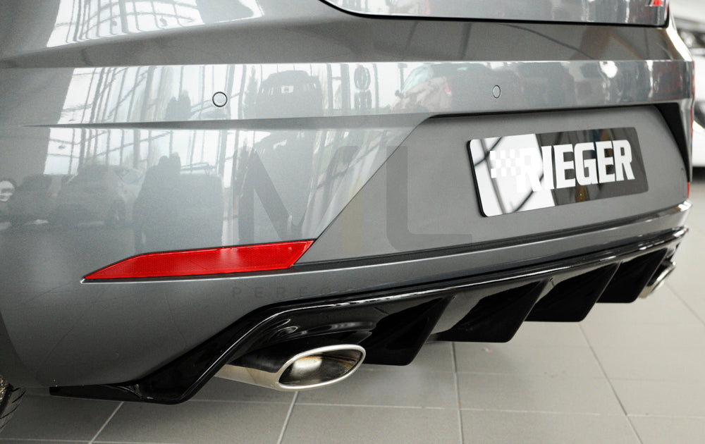 Rieger 00088136 SEAT 5F Leon Cupra Rear Diffuser 6 | ML Performance UK Car Parts