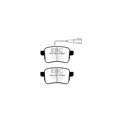 EBC PD11KR601 Alfa Romeo Giulietta (940) Greenstuff Rear Brake Pad & GD Disc Kit 2 | ML Performance UK Car Parts