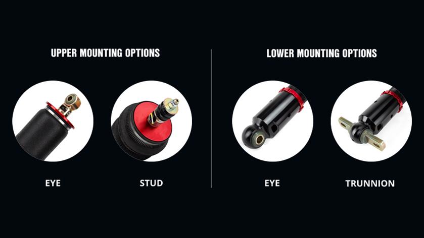 Air Lift Performance 78693 Standard Bellow With Medium Shock And Eye To Stud End Treatments