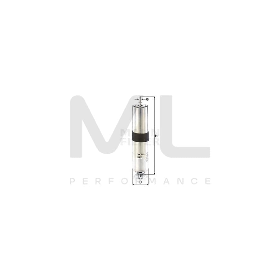 MANN-FILTER WK 5015 Fuel filter In-Line Filter | ML Performance Car Parts