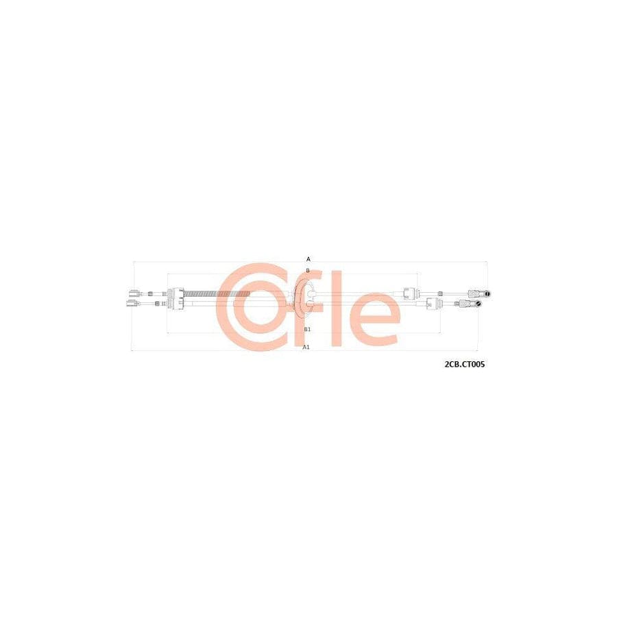 Cofle 92.2Cb.Ct005 Cable, Manual Transmission For Citroën C4