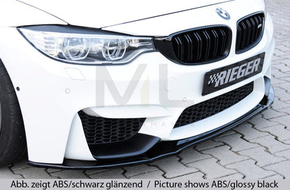 Rieger 00053420 BMW 4 Series F80 F82 F83 Front Splitter (M3 & M4) 2 | ML Performance UK Car Parts