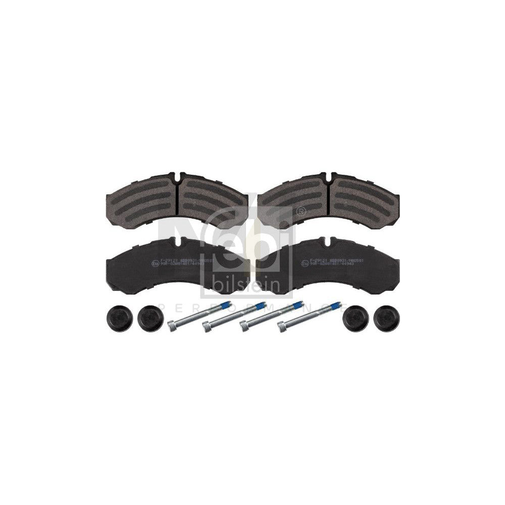 Febi Bilstein 16704 Brake Pad Set For Iveco Daily Front Axle, Rear Axle, Prepared For Wear Indicator, With Attachment Material | ML Performance Car Parts