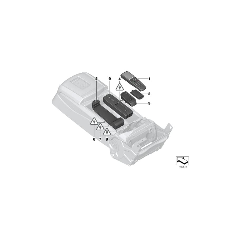 Genuine BMW 84109223773 F01 G11 Charge Cradle For Bluetooth Receiver (Inc. Ghost EWB, 740LdX & 740LeX) | ML Performance UK Car Parts