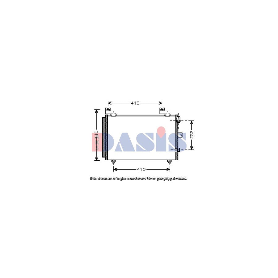 AKS Dasis 362004N Air Conditioning Condenser For Daihatsu Terios I (J1) | ML Performance UK