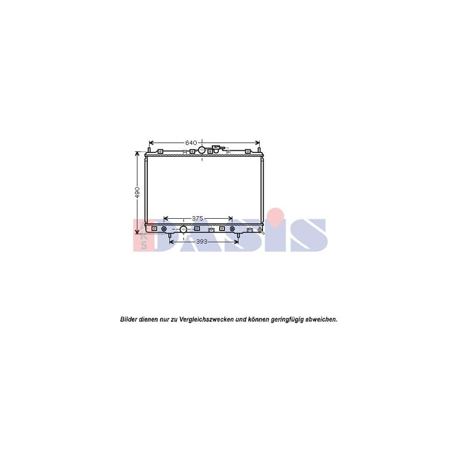 AKS Dasis 140055N Engine Radiator For Mitsubishi Shogun Pinin (V60) | ML Performance UK