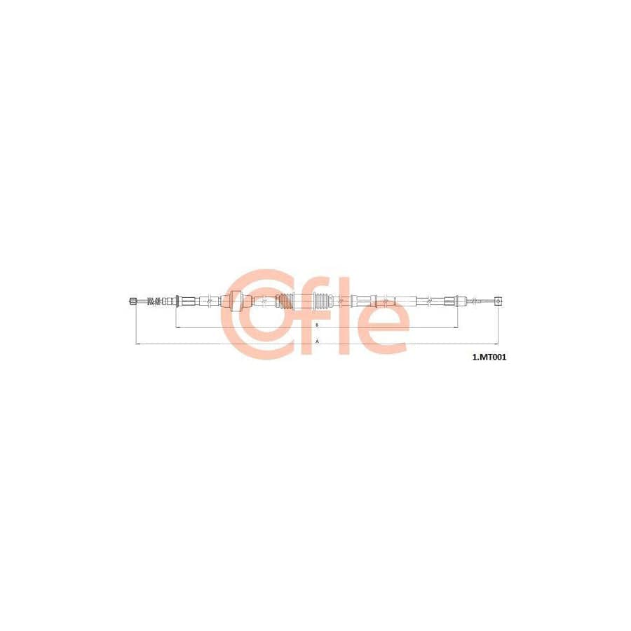 Cofle 1.Mt001 Hand Brake Cable For Mitsubishi Outlander