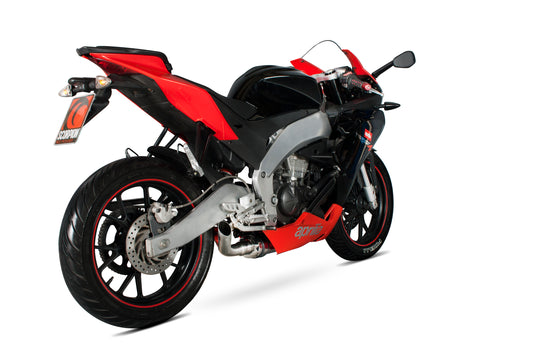 Scorpion AP54SEO Aprilia RS4 125 Underbelly Slip-On - Stainless Steel Sleeve | ML Performance UK UK