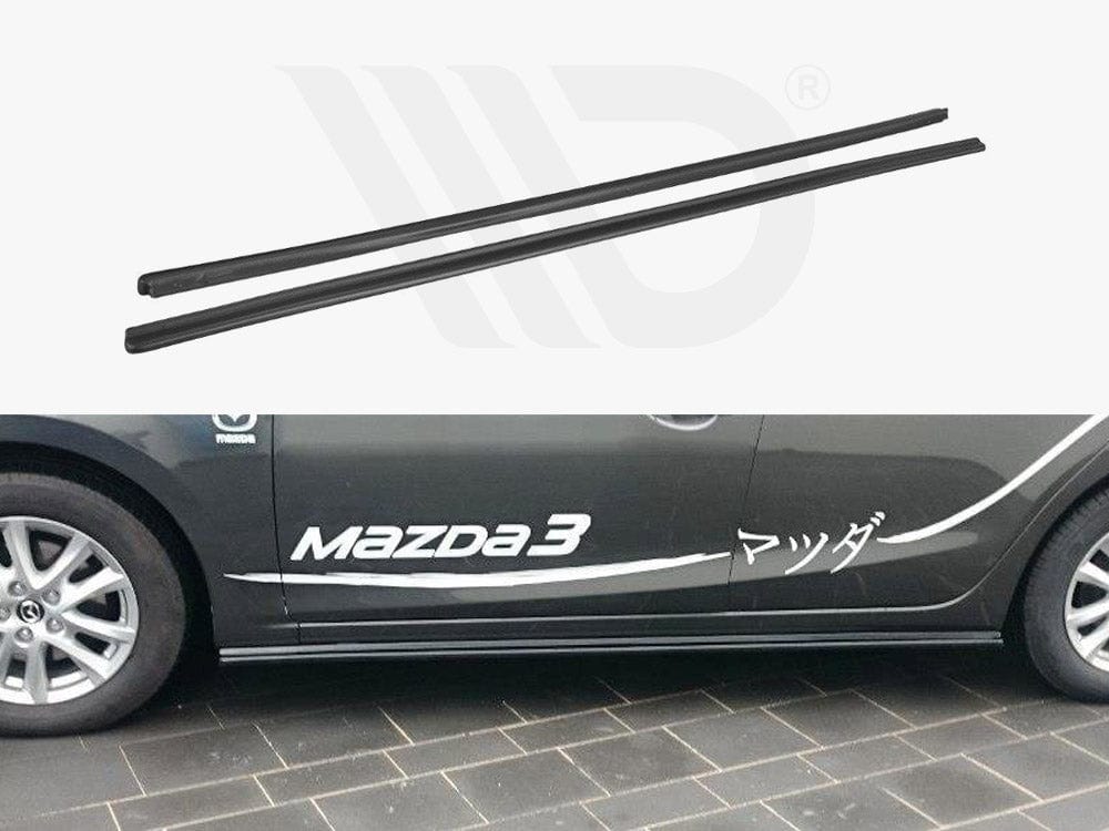 Maxton Design MA-3-3F-SD1T Side Skirts Diffusers Mazda 3 MK3 | ML Performance UK Car Parts