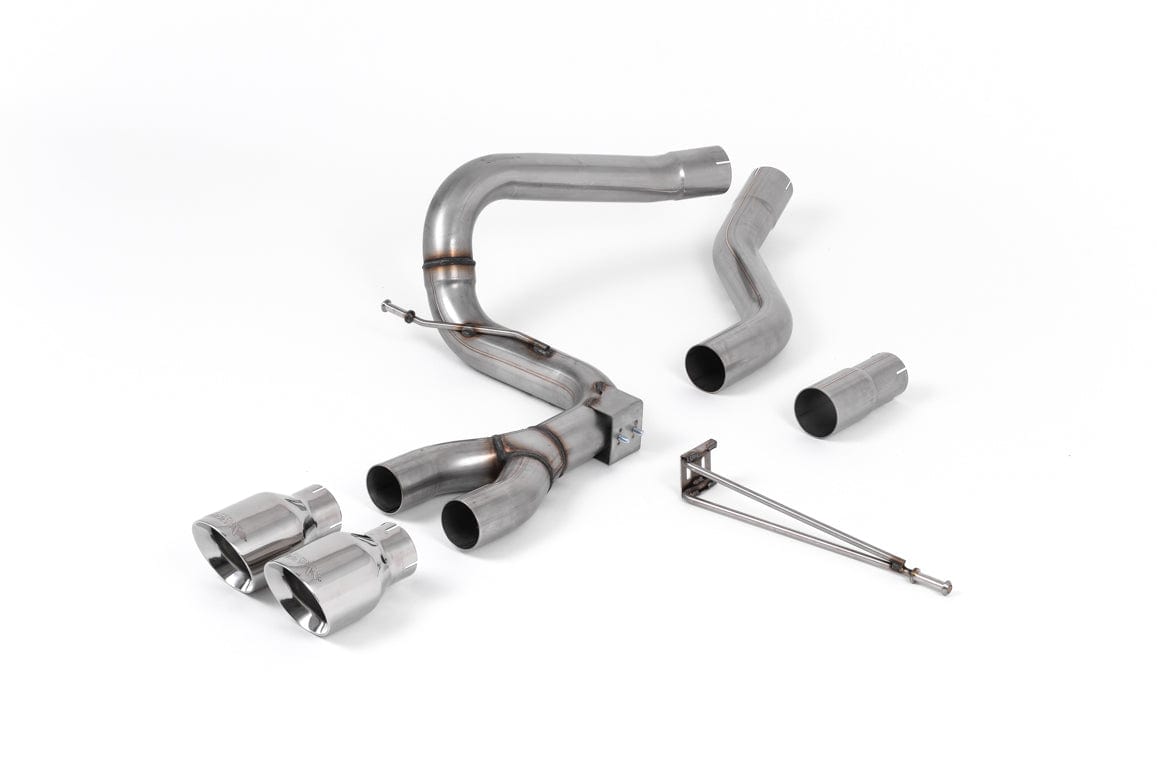 MillTek SSXFD208 Ford Focus Cat-Back Exhaust with Polished GT-100 Trims