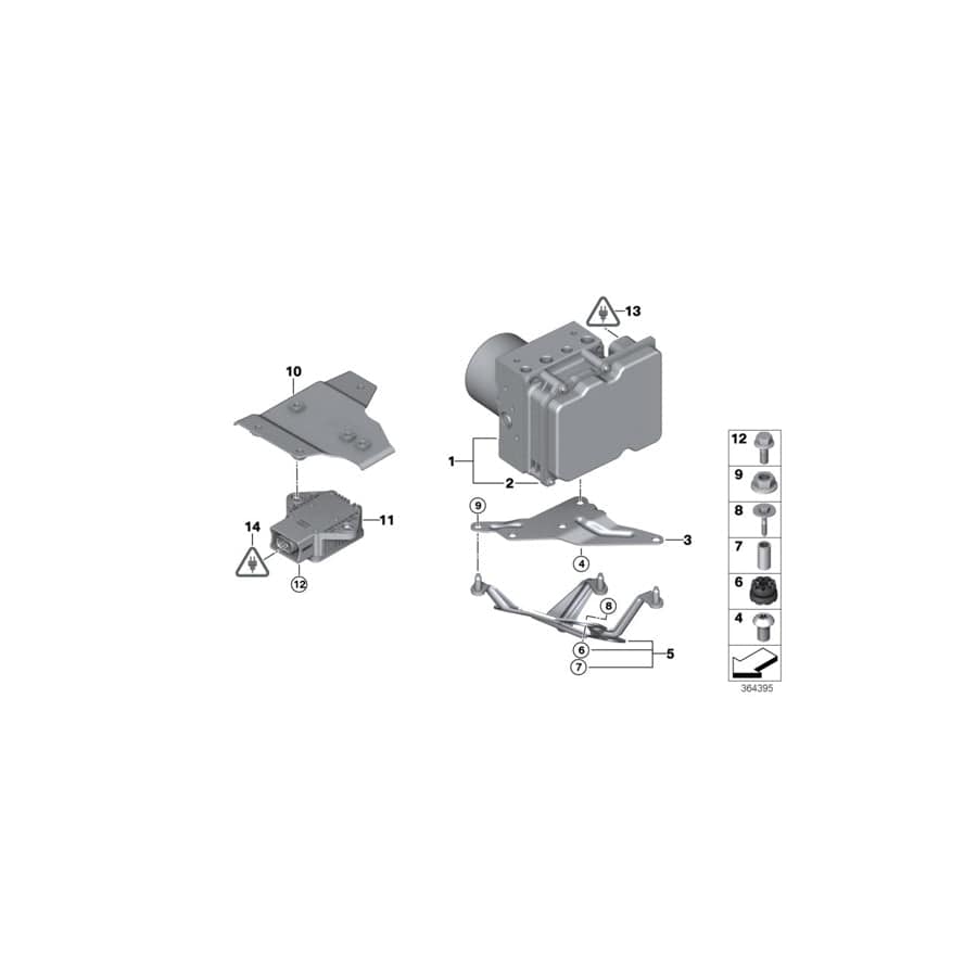 Genuine BMW 34516764671 E90 E92 E91 Adapter (Inc. X1 18d, X1 20iX & X1 28iX) | ML Performance UK Car Parts