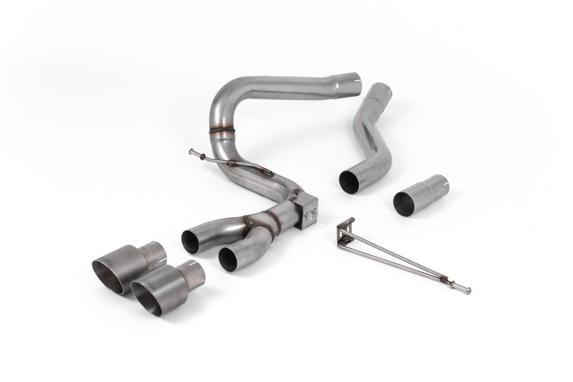 MillTek SSXFD206 Ford Focus Cat-Back Exhaust with Titainium GT-100 Trims