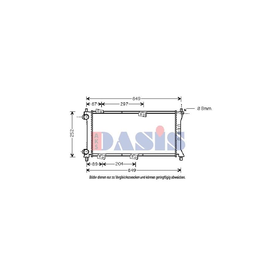 AKS Dasis 080059N Engine Radiator For Fiat Panda I Hatchback (141) | ML Performance UK