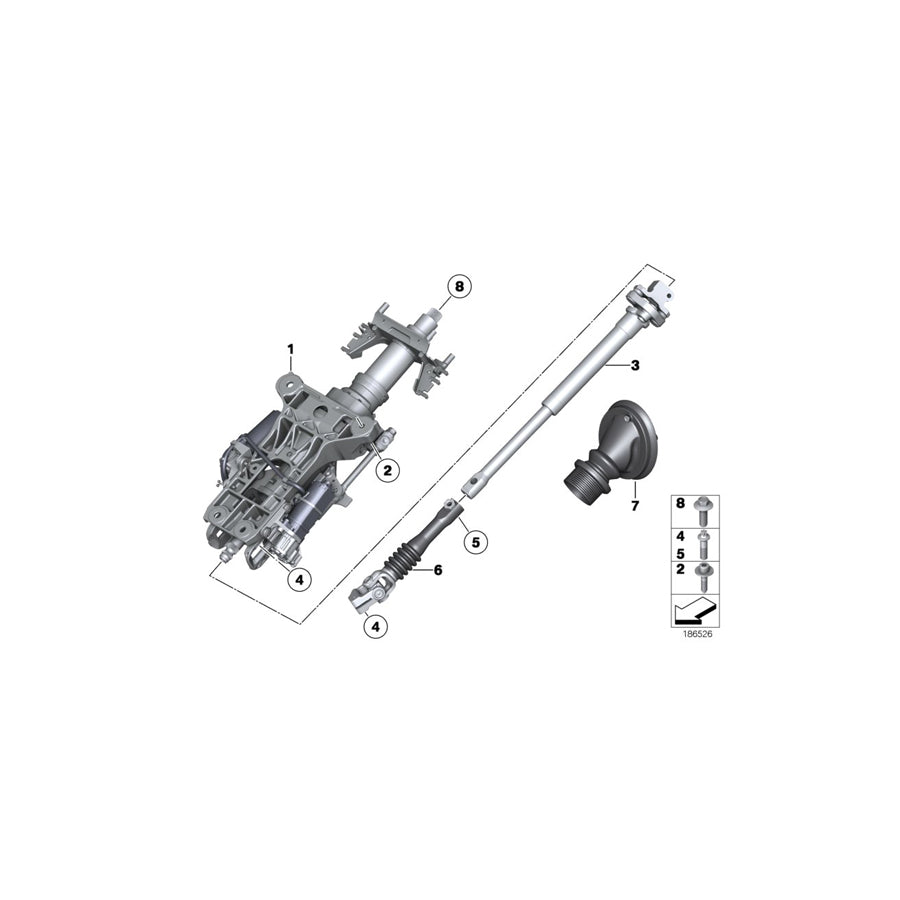 Genuine BMW 32306776109 F12 F07 F13 Lower Joint Assy (Inc. 530i, 520d ed & 740Li) | ML Performance UK