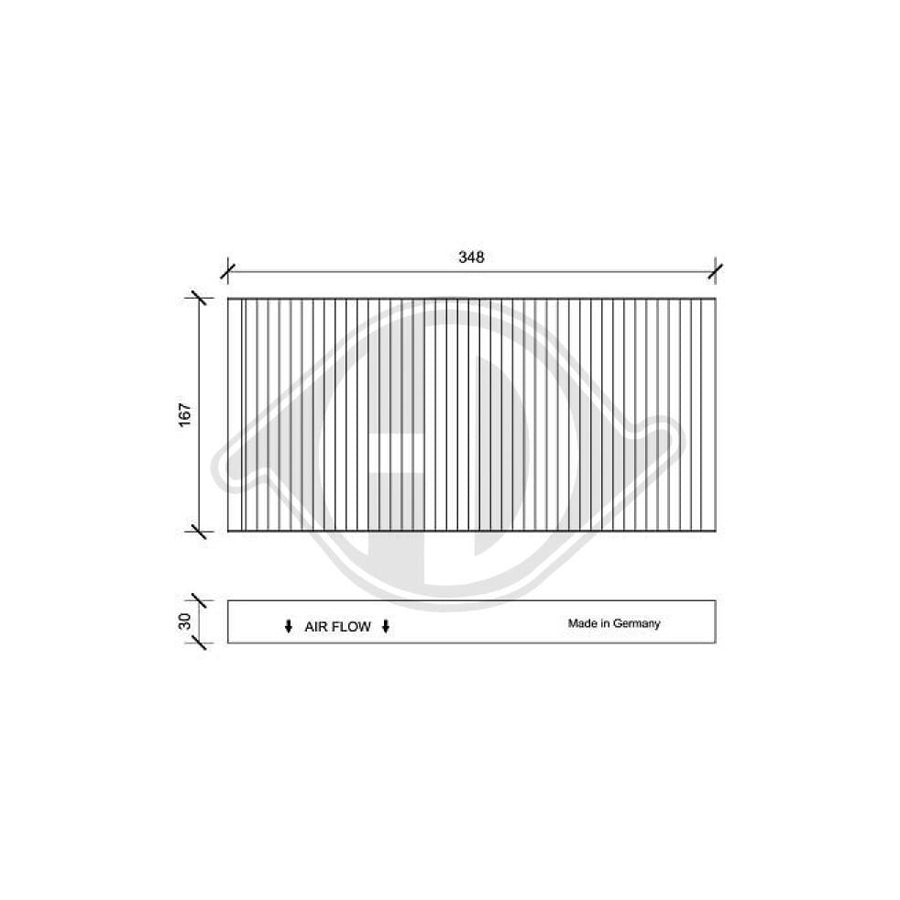 DIEDERICHS DCI0041 Pollen Filter | ML Performance UK Car Parts