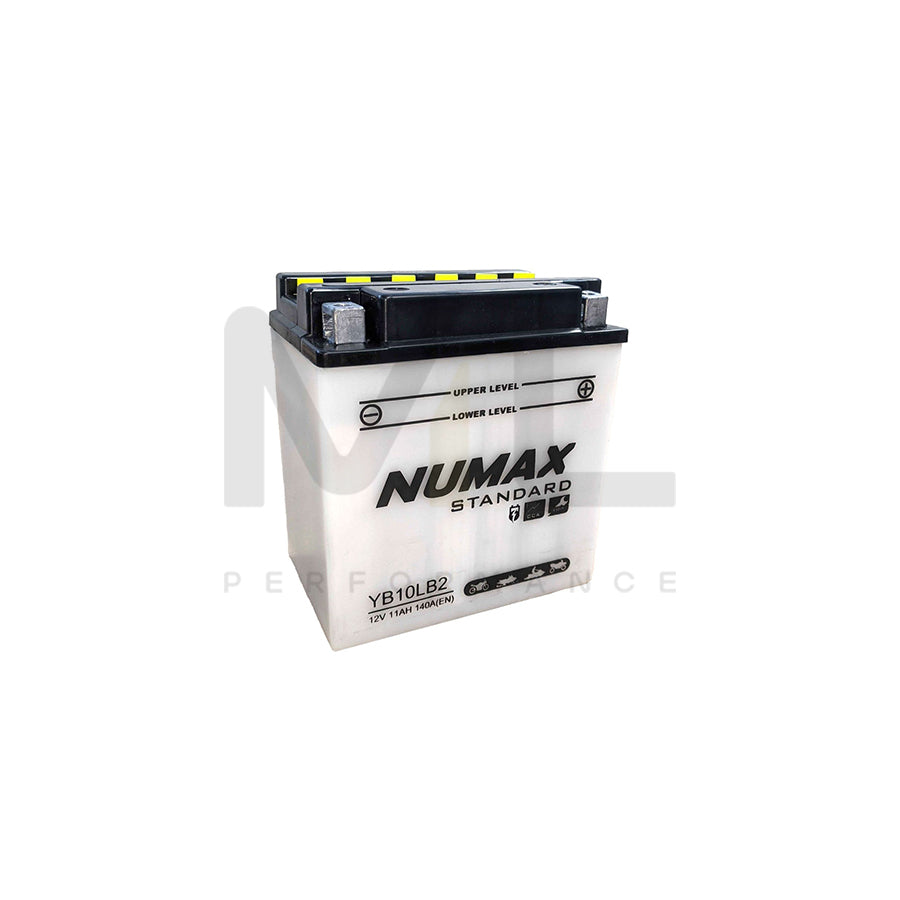 YB10L-B2 Numax Motorbike Battery 12V 11Ah YB10LB2 | Car Batteries UK | ML Performance Car Parts