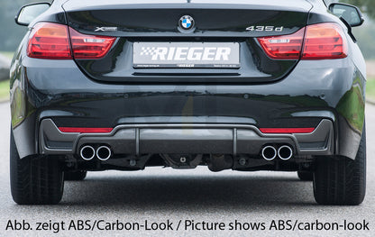 Rieger 00088074 BMW 4 Series F32 F33 F36 Rear Diffuser 2 | ML Performance UK Car Parts