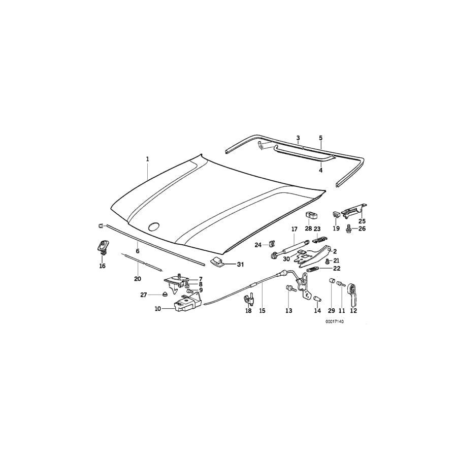 Genuine BMW 41331885099 E28 E36 E12 Zinc Foil (Inc. 318ti, 323ti & 318is) | ML Performance UK Car Parts