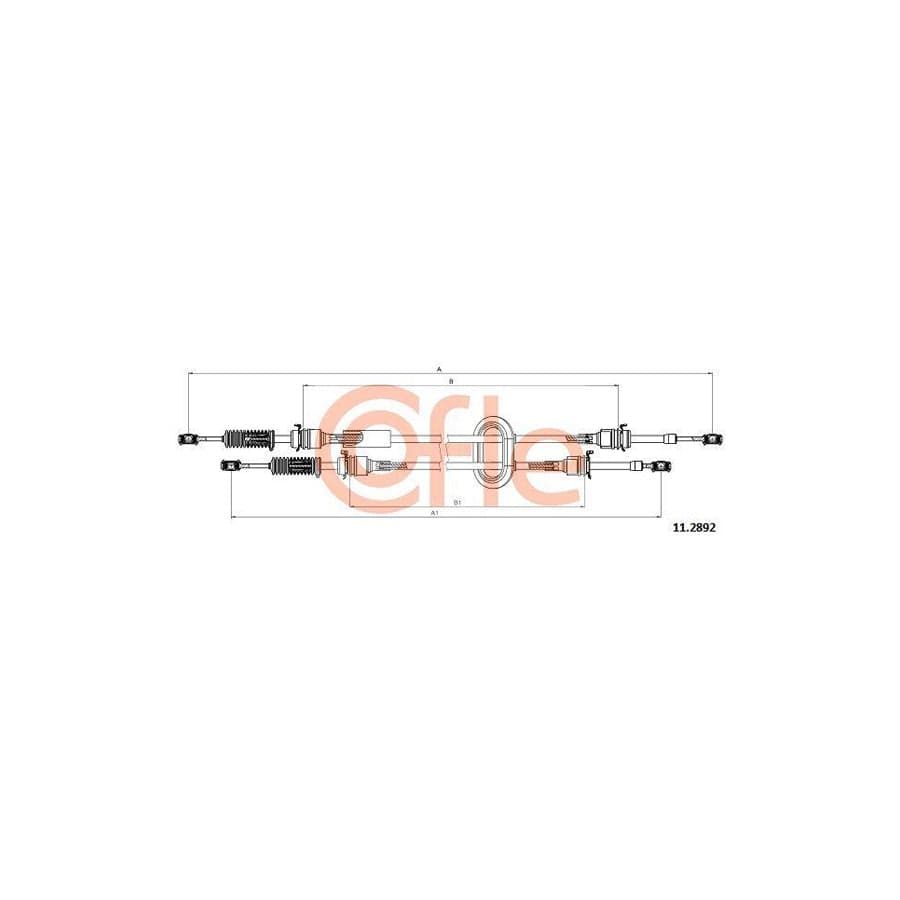 Cofle 11.2892 Cable, Manual Transmission For Renault Master