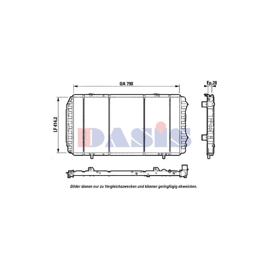 AKS Dasis 080065N Engine Radiator | ML Performance UK