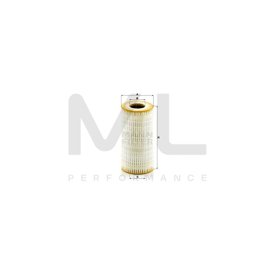 MANN-FILTER HU 7034 z Oil Filter with seal, Filter Insert | ML Performance Car Parts