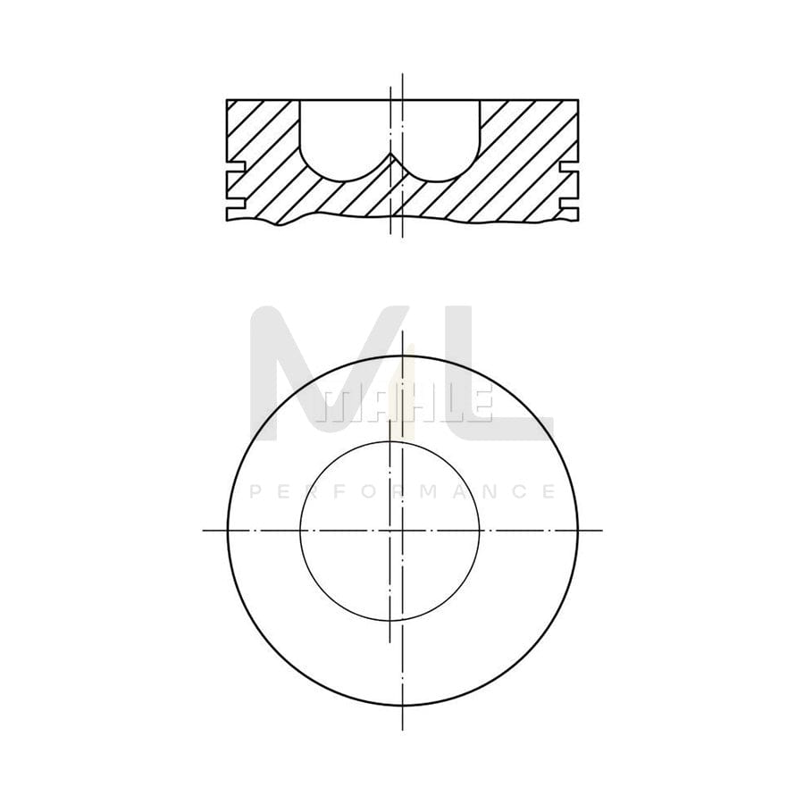 MAHLE ORIGINAL 331 11 00 Piston 111,12 mm, without cooling duct | ML Performance Car Parts