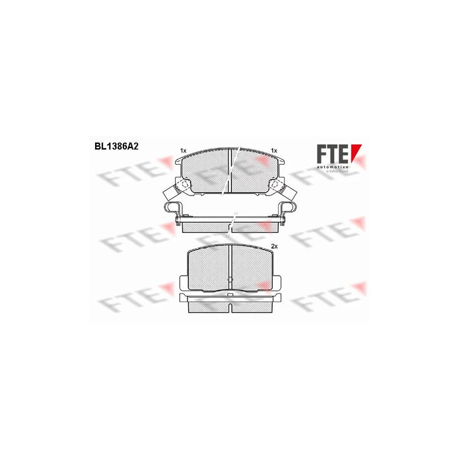 Fte BL1386A2 Brake Pad Set For Toyota Mr 2 | ML Performance UK Car Parts