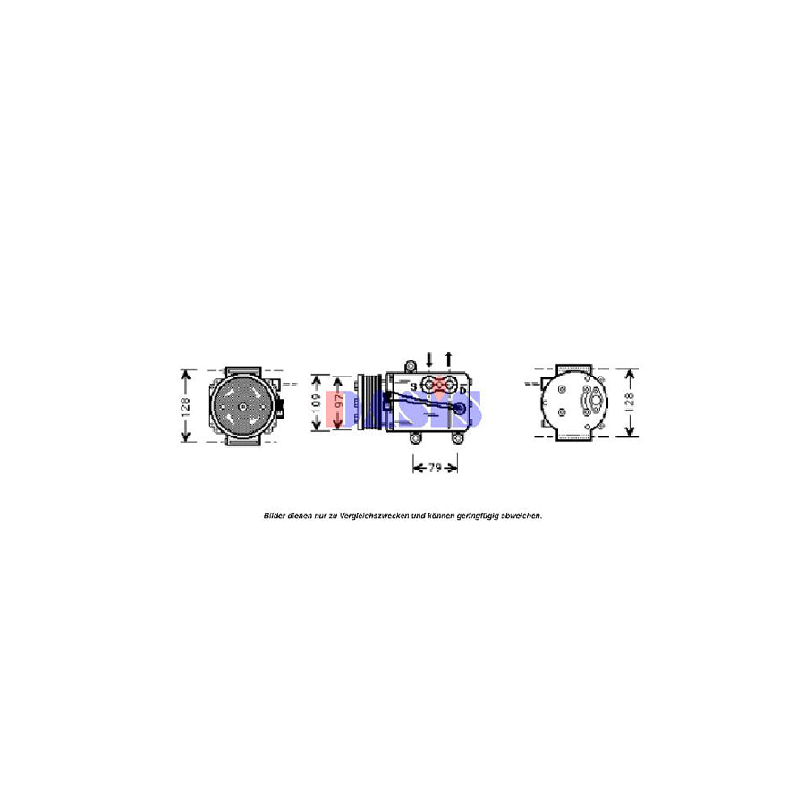 AKS Dasis 853140N Compressor, Air Conditioning | ML Performance UK