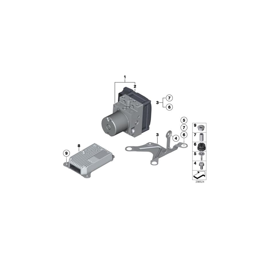 Genuine BMW 34526860152 F01 F02 Repair Kit, Control Unit Dsc (Inc. Hybrid 7 & Hybrid 7L) | ML Performance UK Car Parts