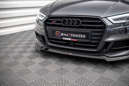 Maxton Design Audi S3 Sportback 8V Facelift Front Splitter V.3