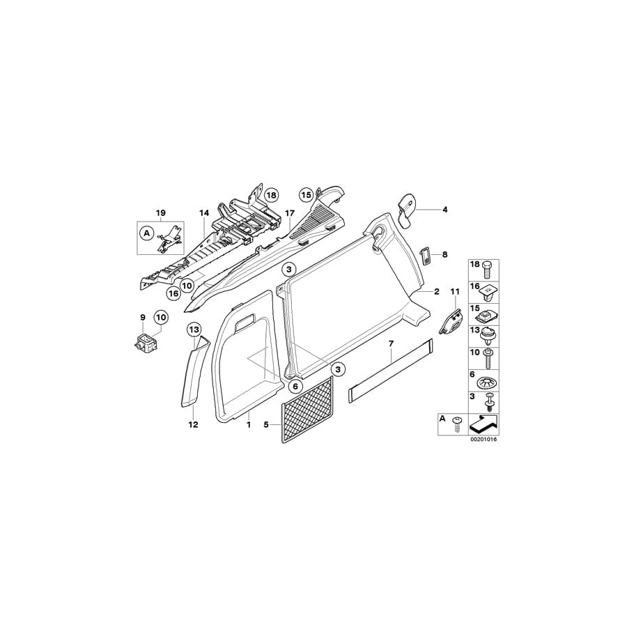 Genuine BMW 51477253910 E71 E72 Right Trunk Trim SAVANNABEIGE (Inc. X6 40iX, X6 M50dX & Hybrid X6) | ML Performance UK Car Parts