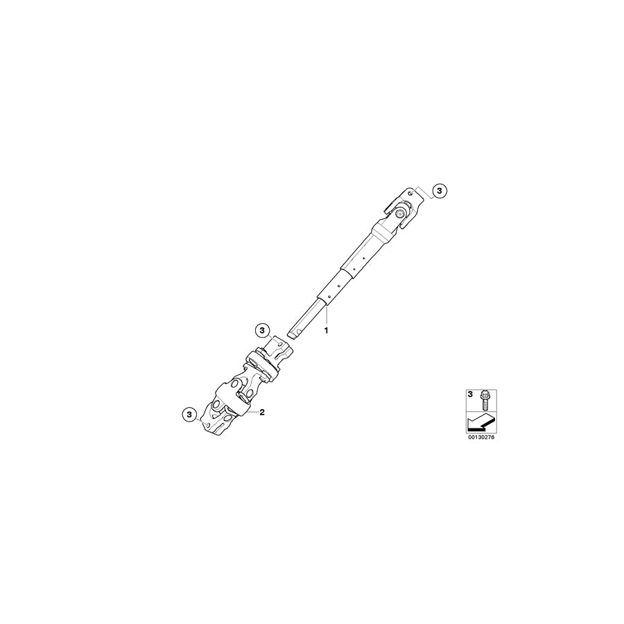 Genuine BMW 32303412450 E83 Lower Joint Assy (Inc. X3 1.8d, X3 3.0d & X3 3.0si) | ML Performance UK