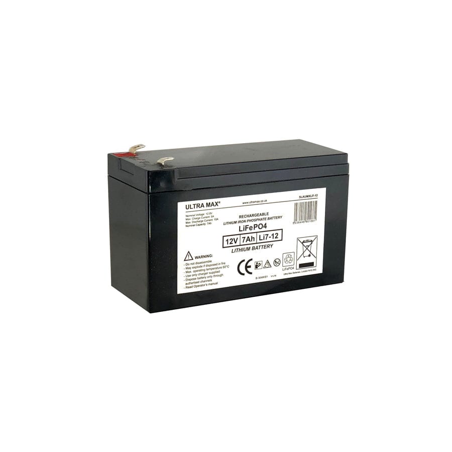 Ultramax Lithium 7AMP LiFePO4 Battery | ML Performance Battery and Electrical Accessories