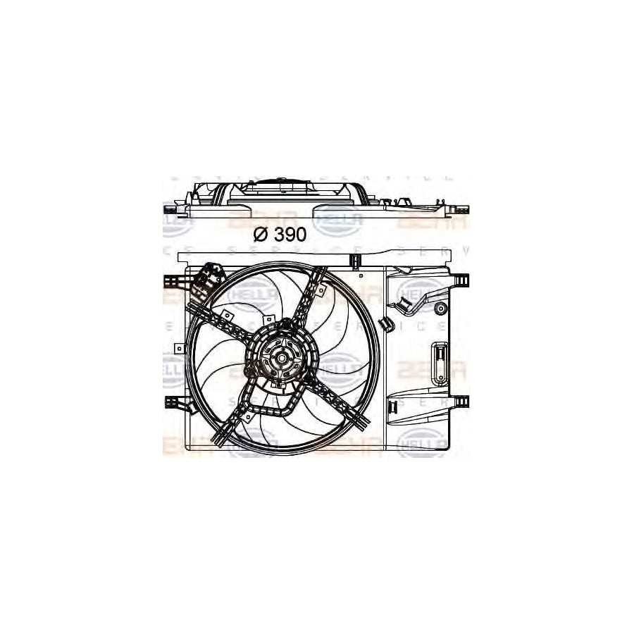 Hella 8EW 351 040-331 Fan, Radiator