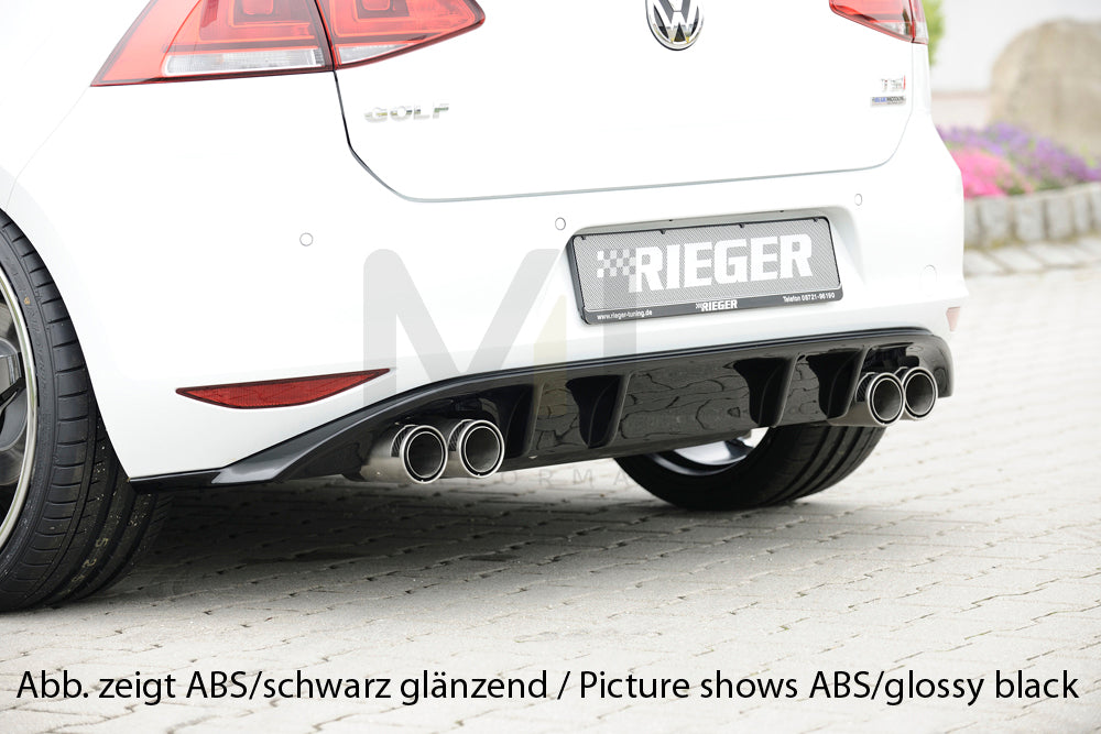 Rieger 00059558 VW Mk7 Golf Rear Diffuser (GTI Clubsport & GTI) 1 | ML Performance UK Car Parts