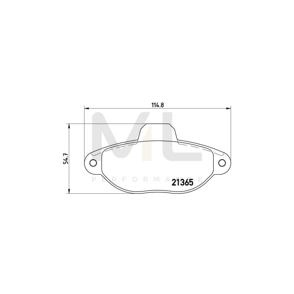 Brembo P 23 054 Brake Pad Set For Fiat Cinquecento (170) Excl. Wear Warning Contact | ML Performance Car Parts