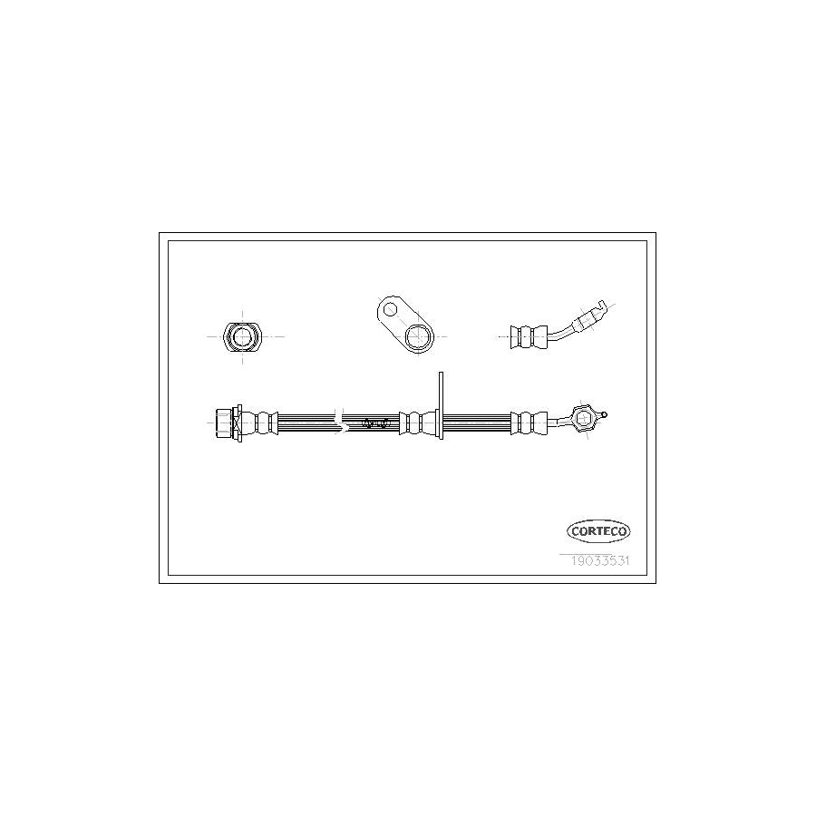 Corteco 19033531 Brake Hose | ML Performance UK